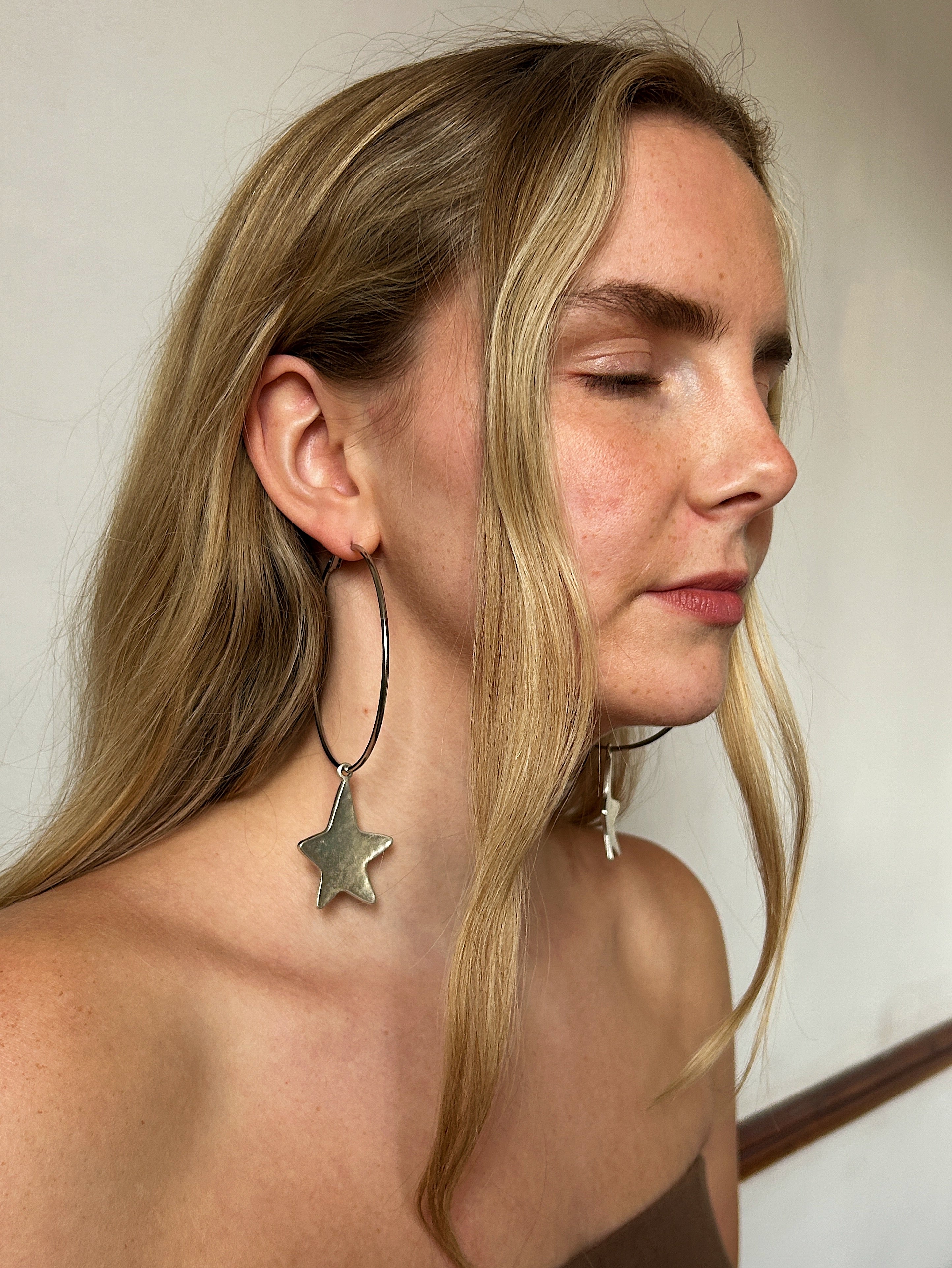 70mm Star Hoops