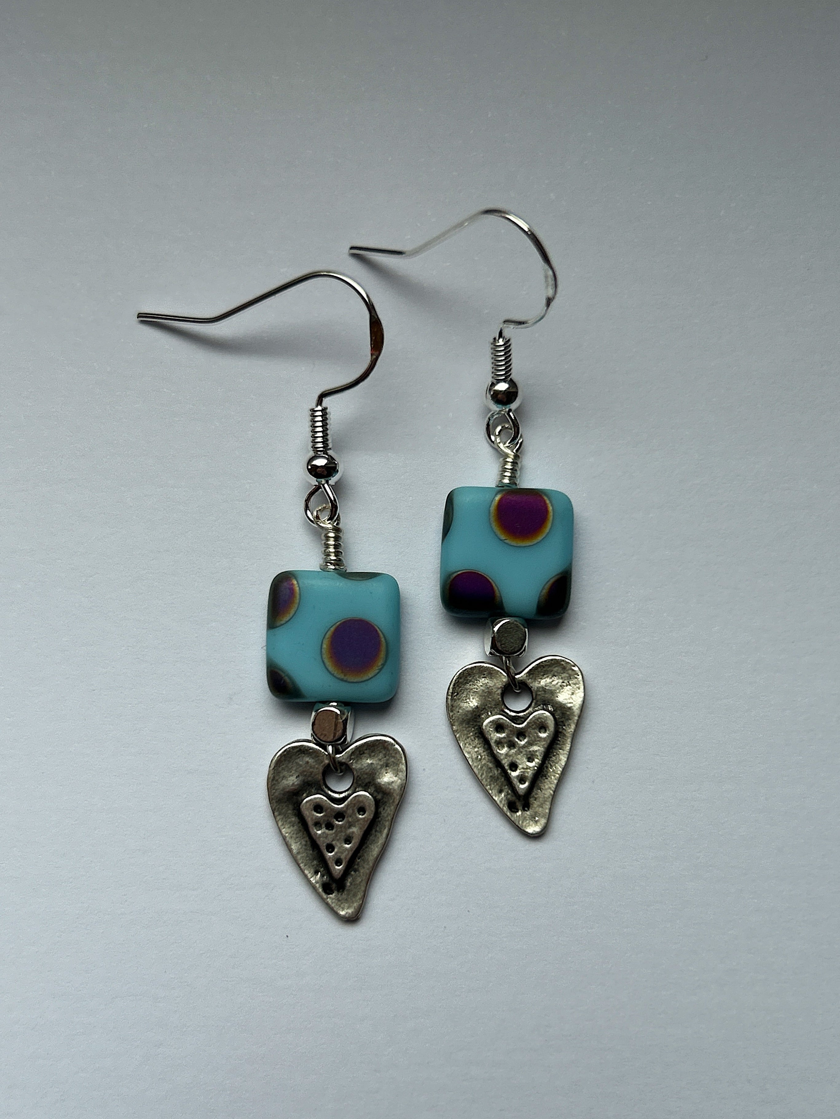 Polka Heart Earrings