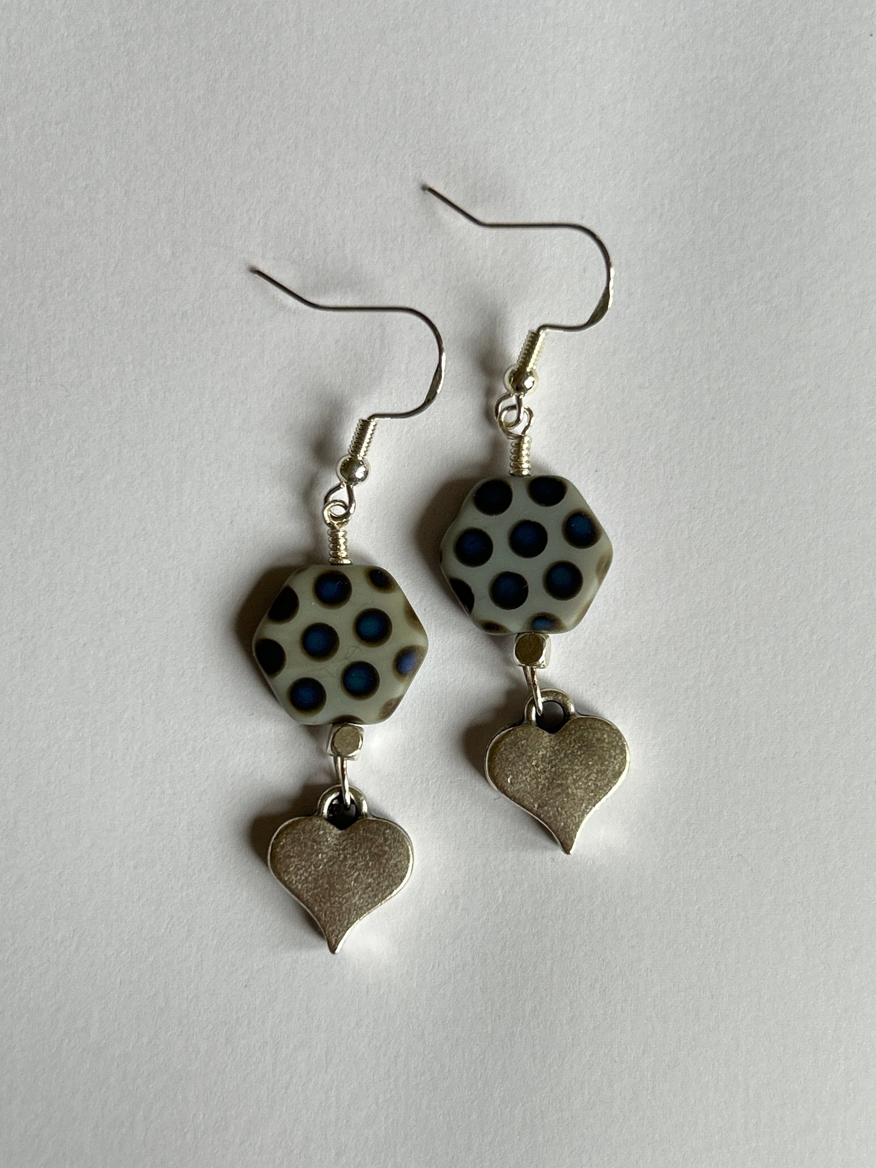 Polka Heart Earrings