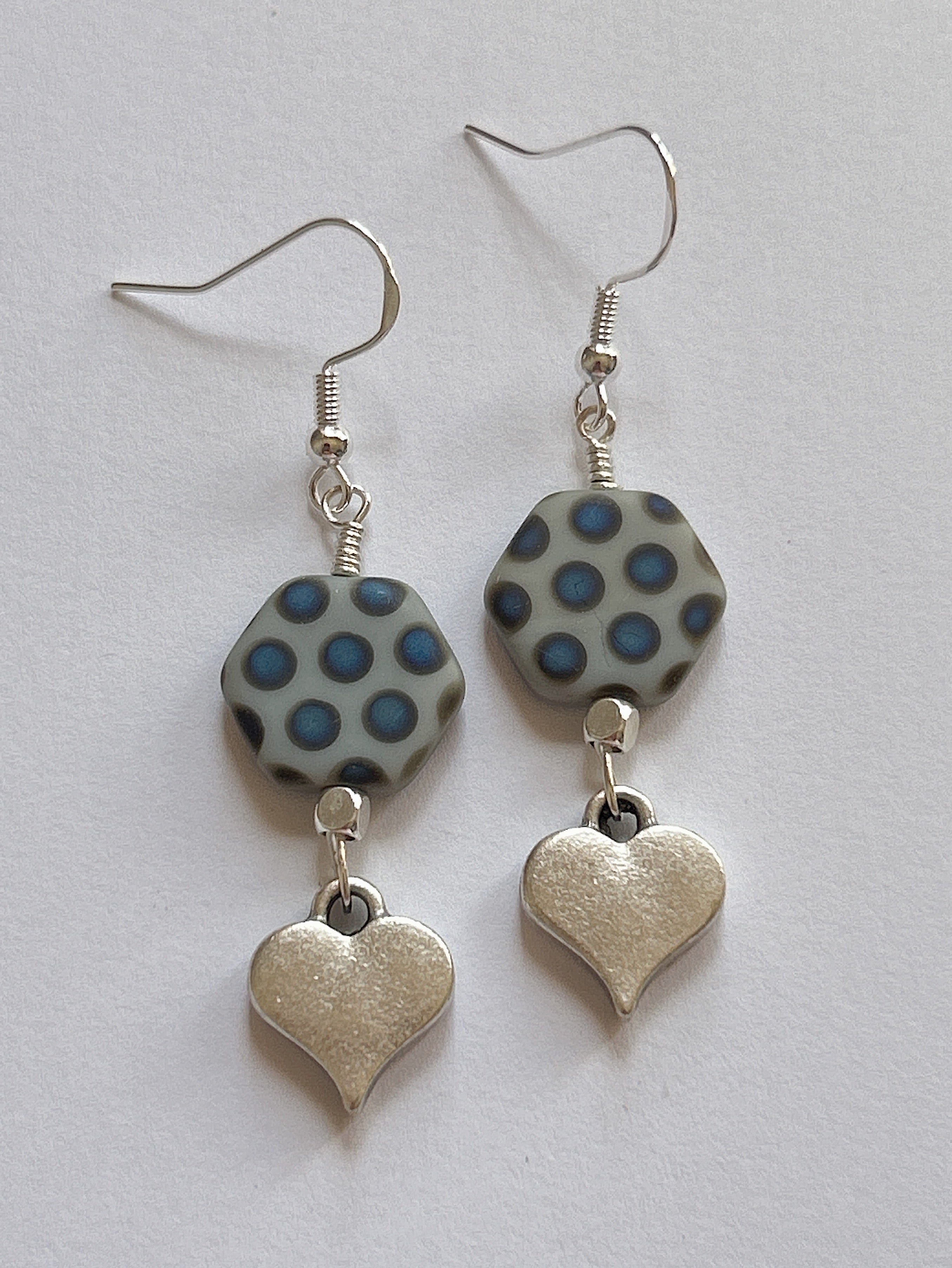 Polka Heart Earrings