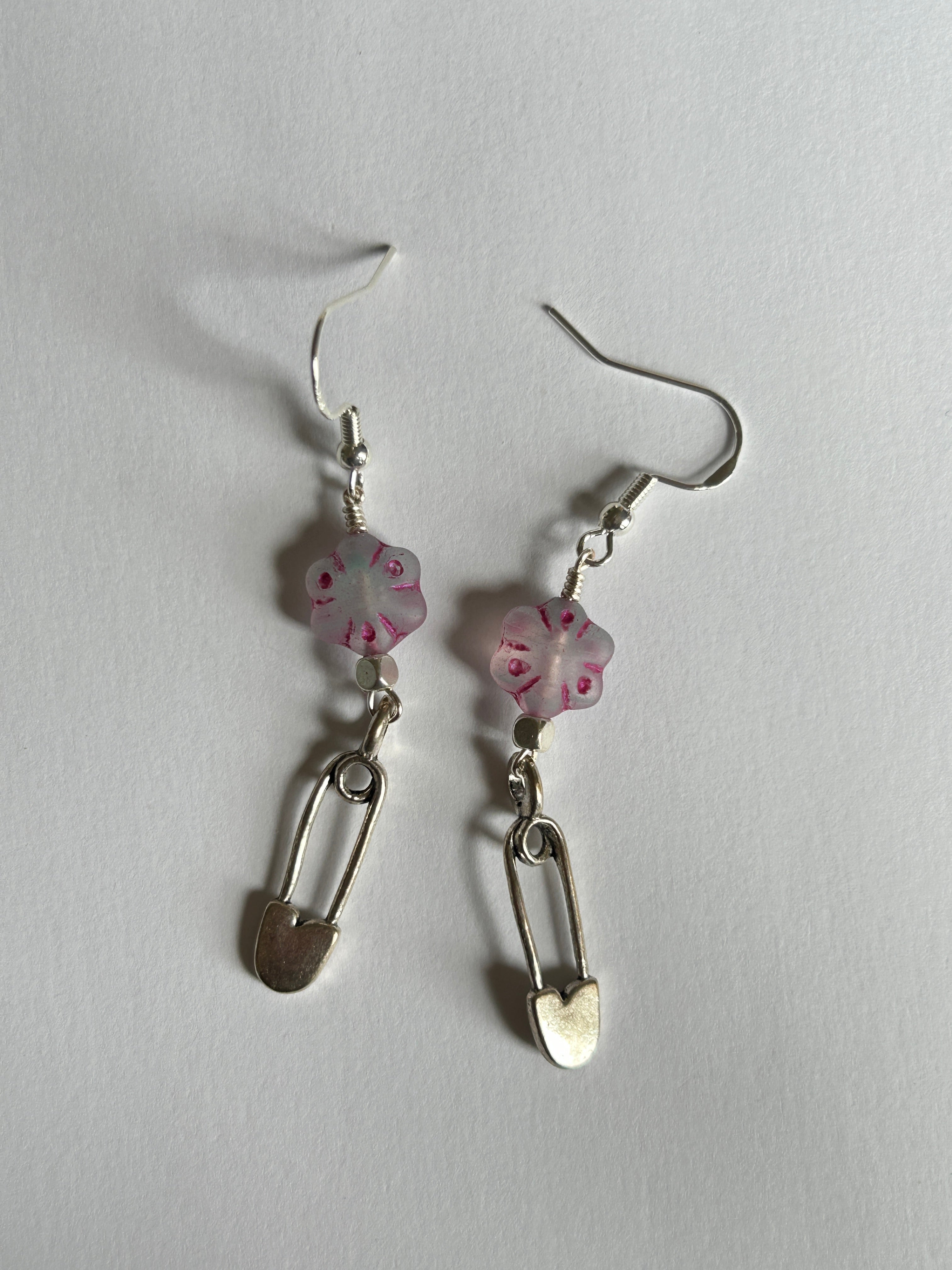 Candy Safety Pin Earrings
