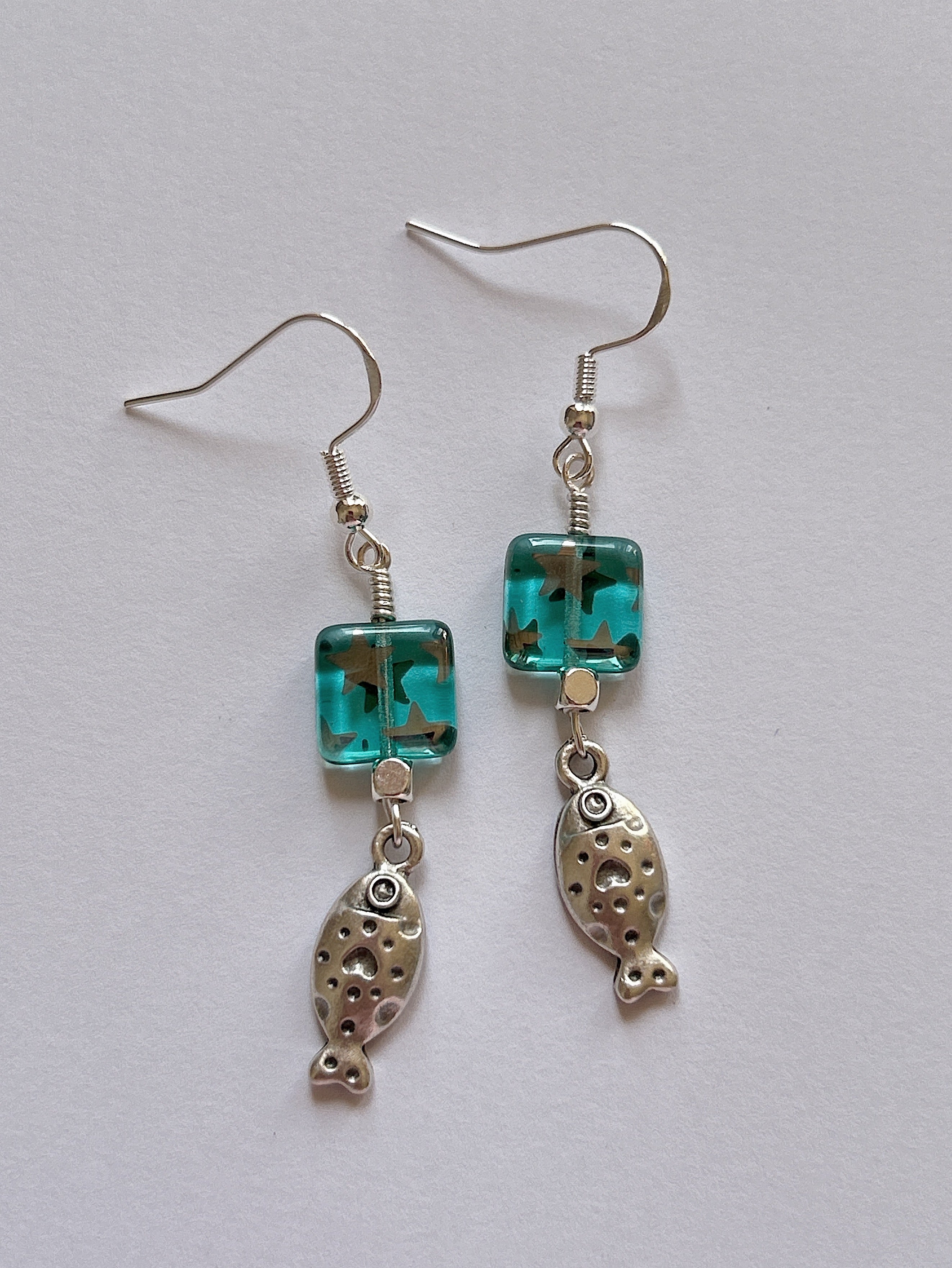 Turquoise Fish Earrings