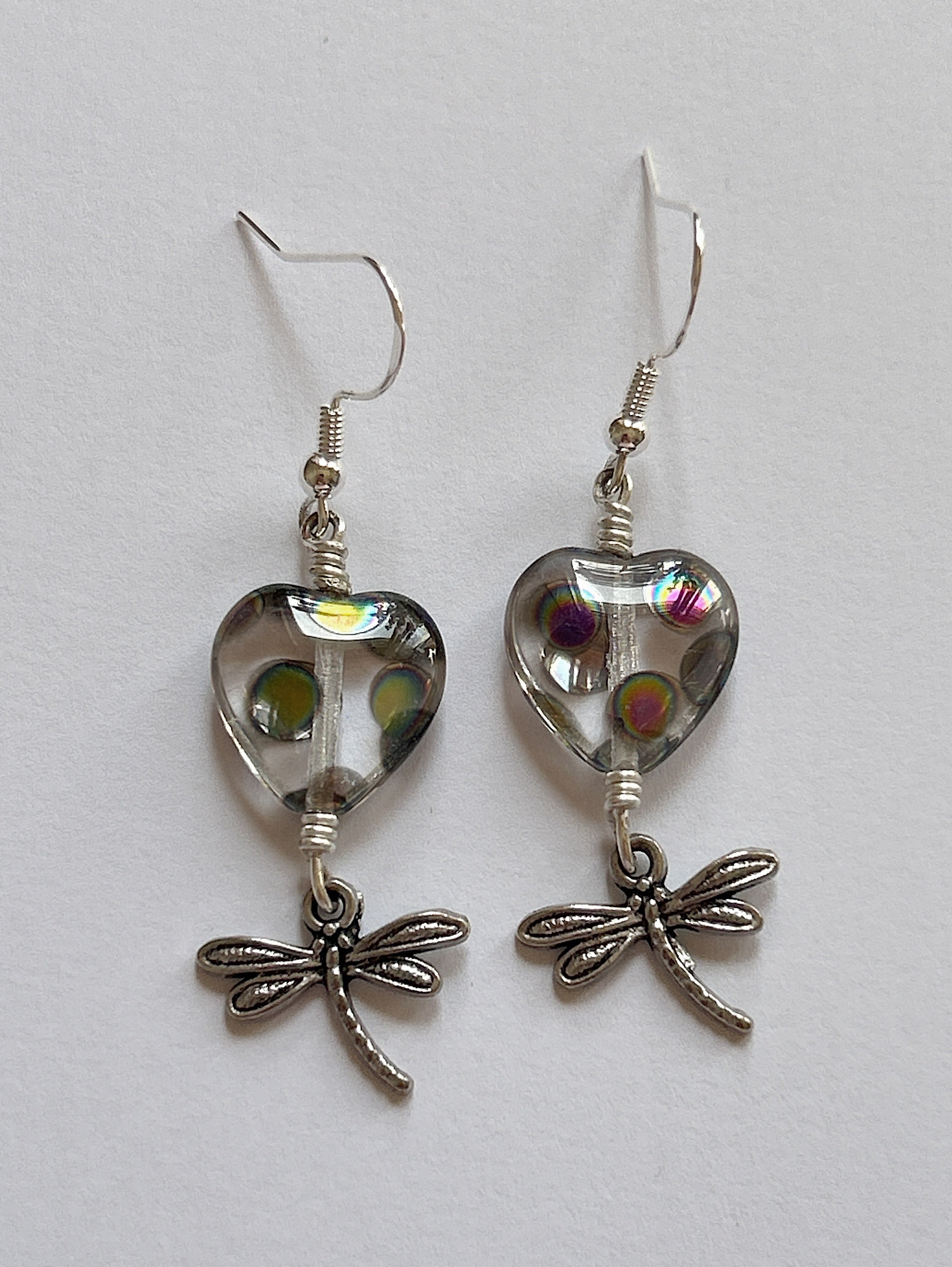 Polka Dragonfly Earrings