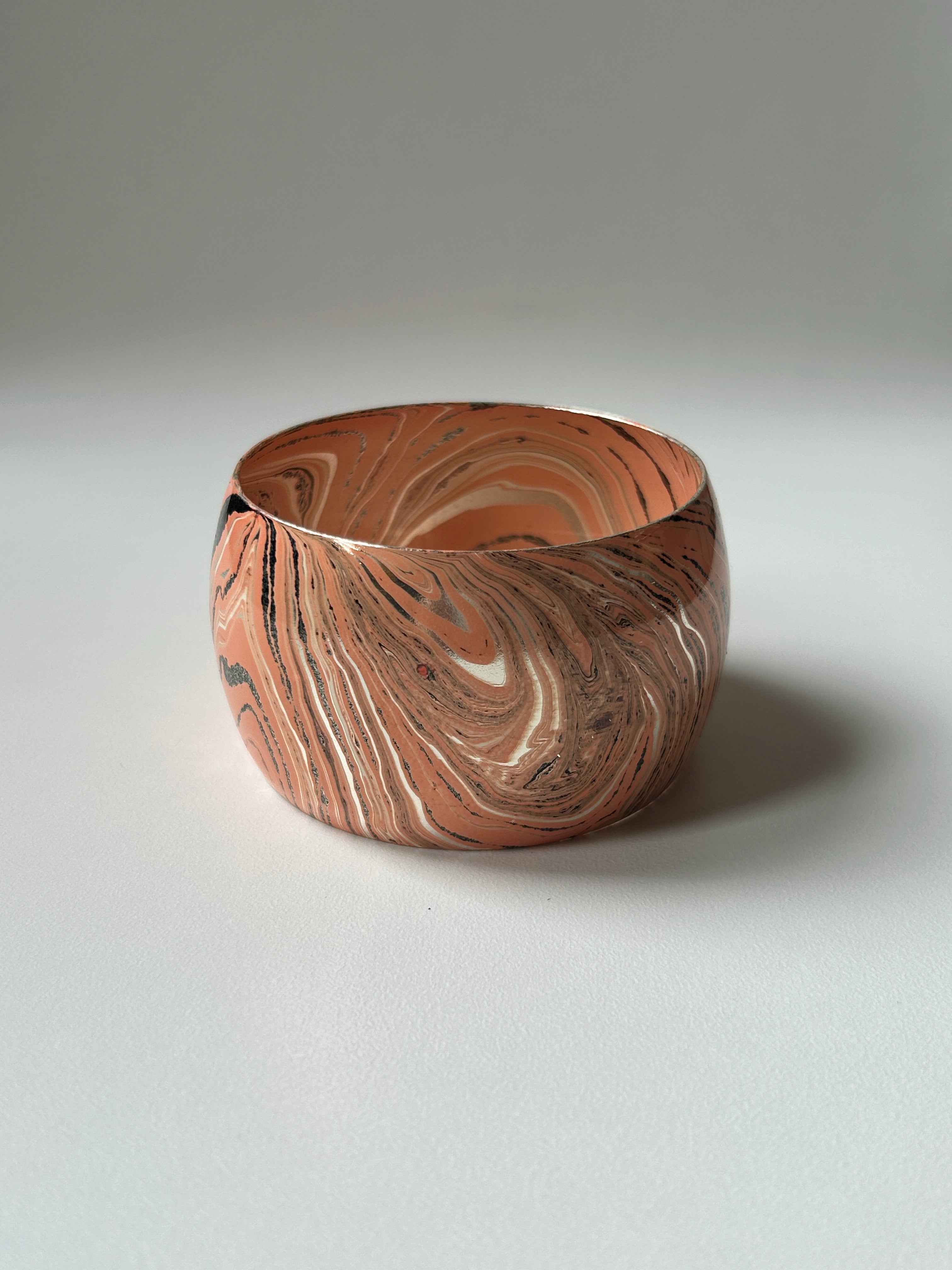 Peach Marble Bangle