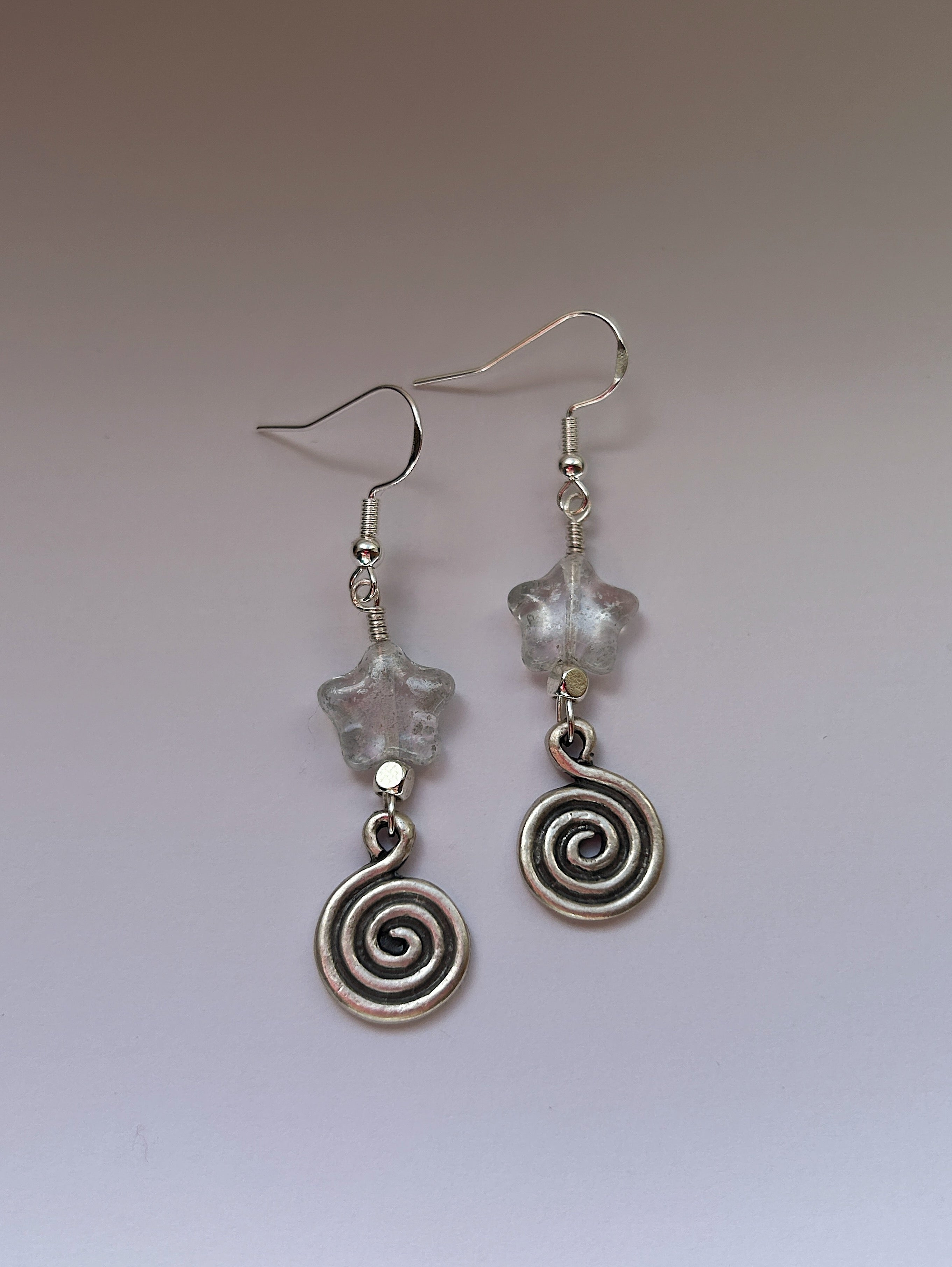 Star Spiral Earrings
