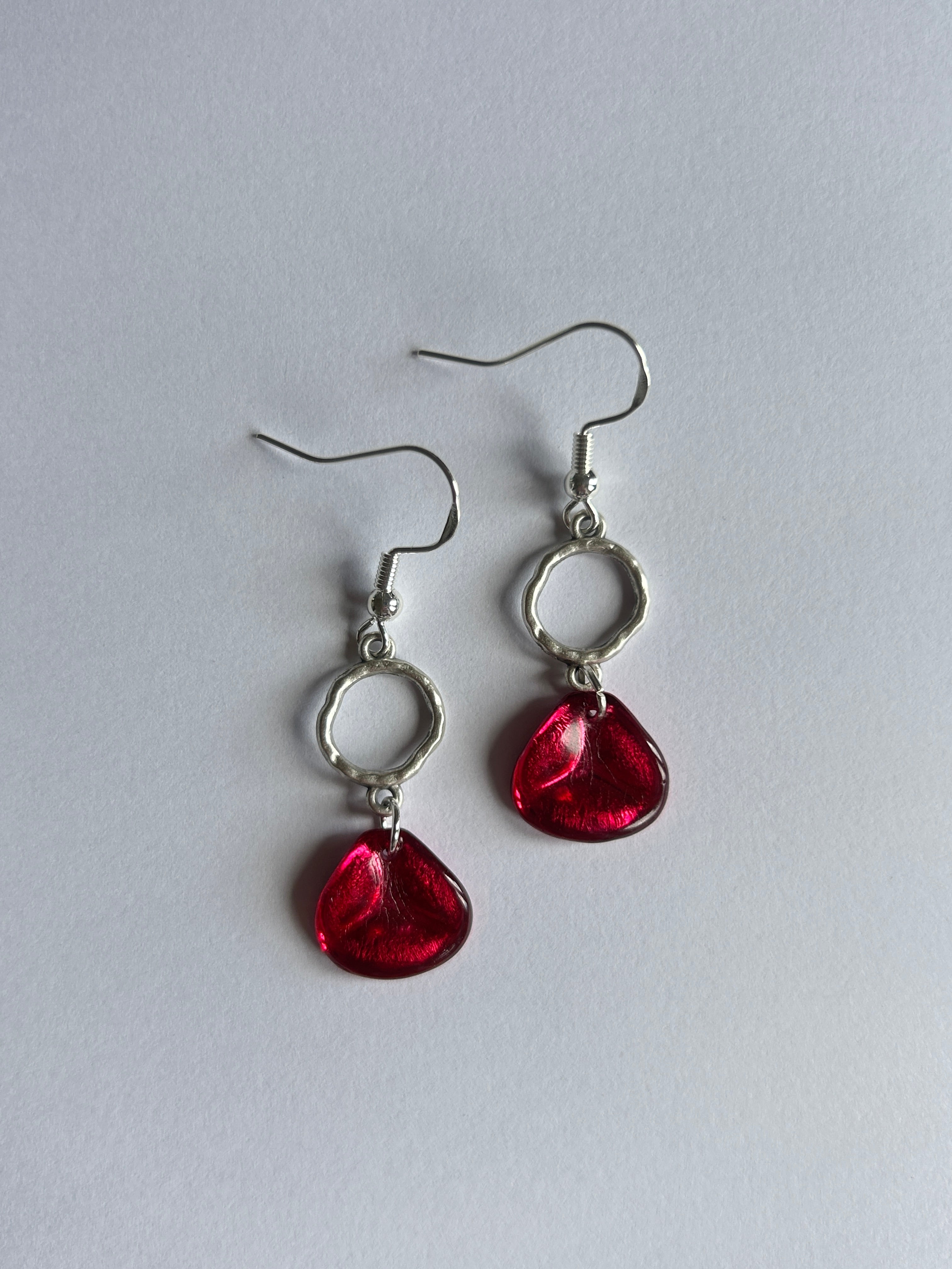 Pomegranate Seed Earrings