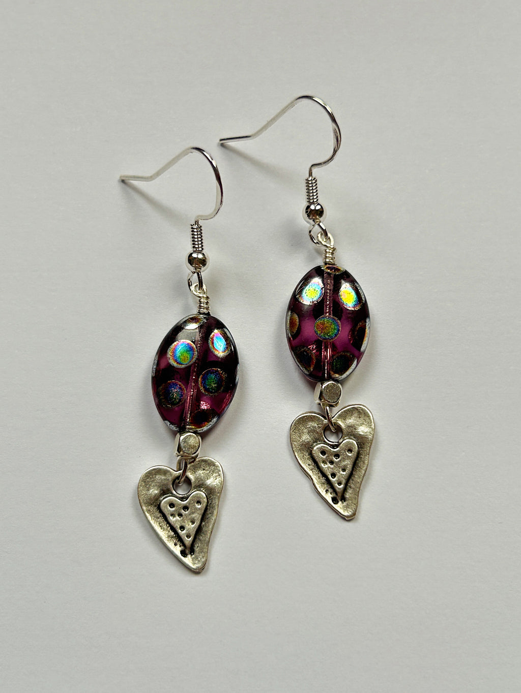 Polka Heart Earrings