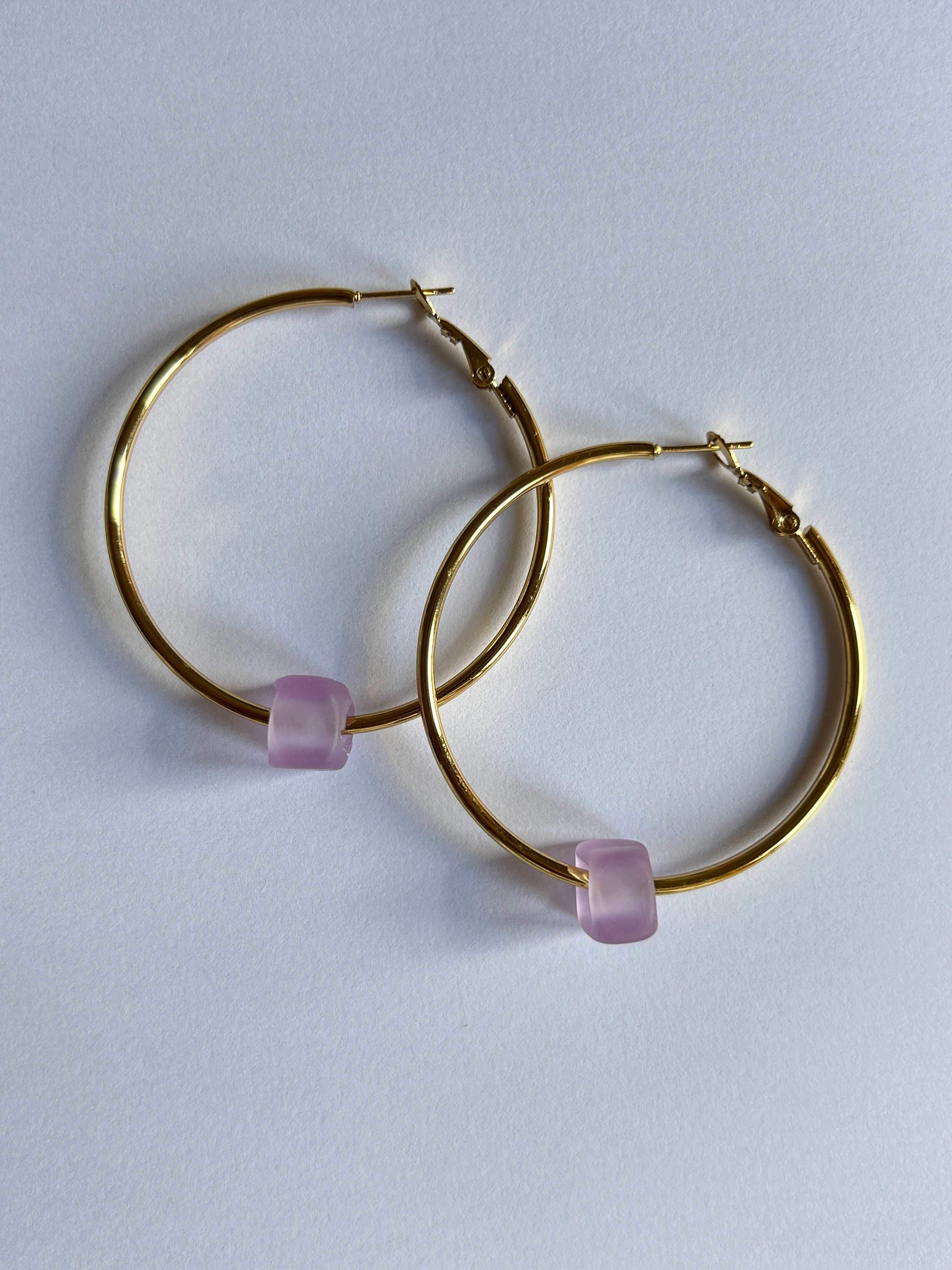 50mm Lilac Hoops