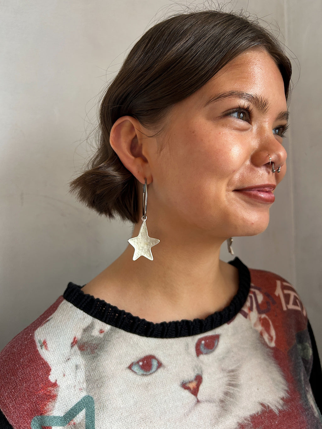 40mm Star Hoops