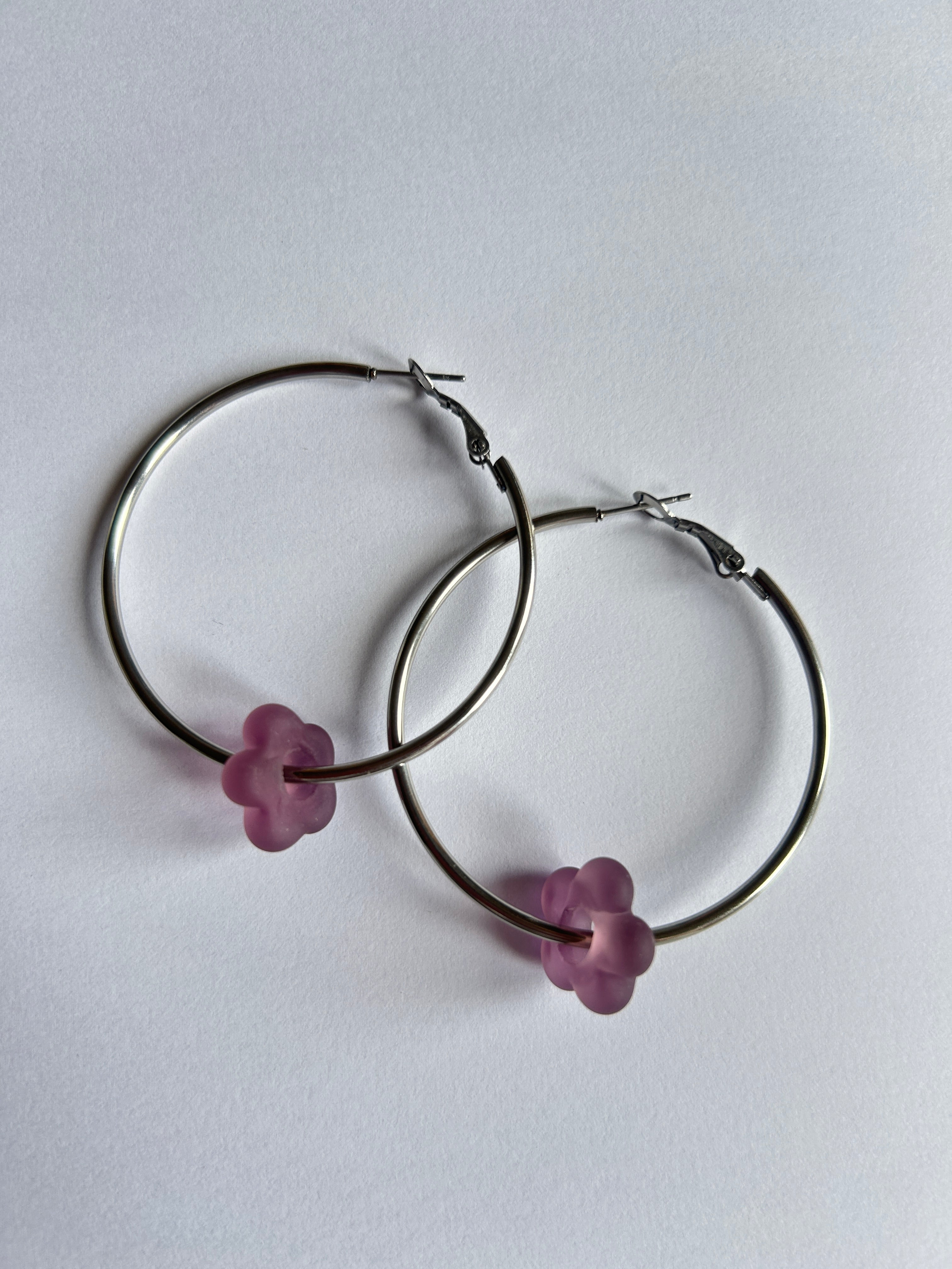 50mm Flower Hoops