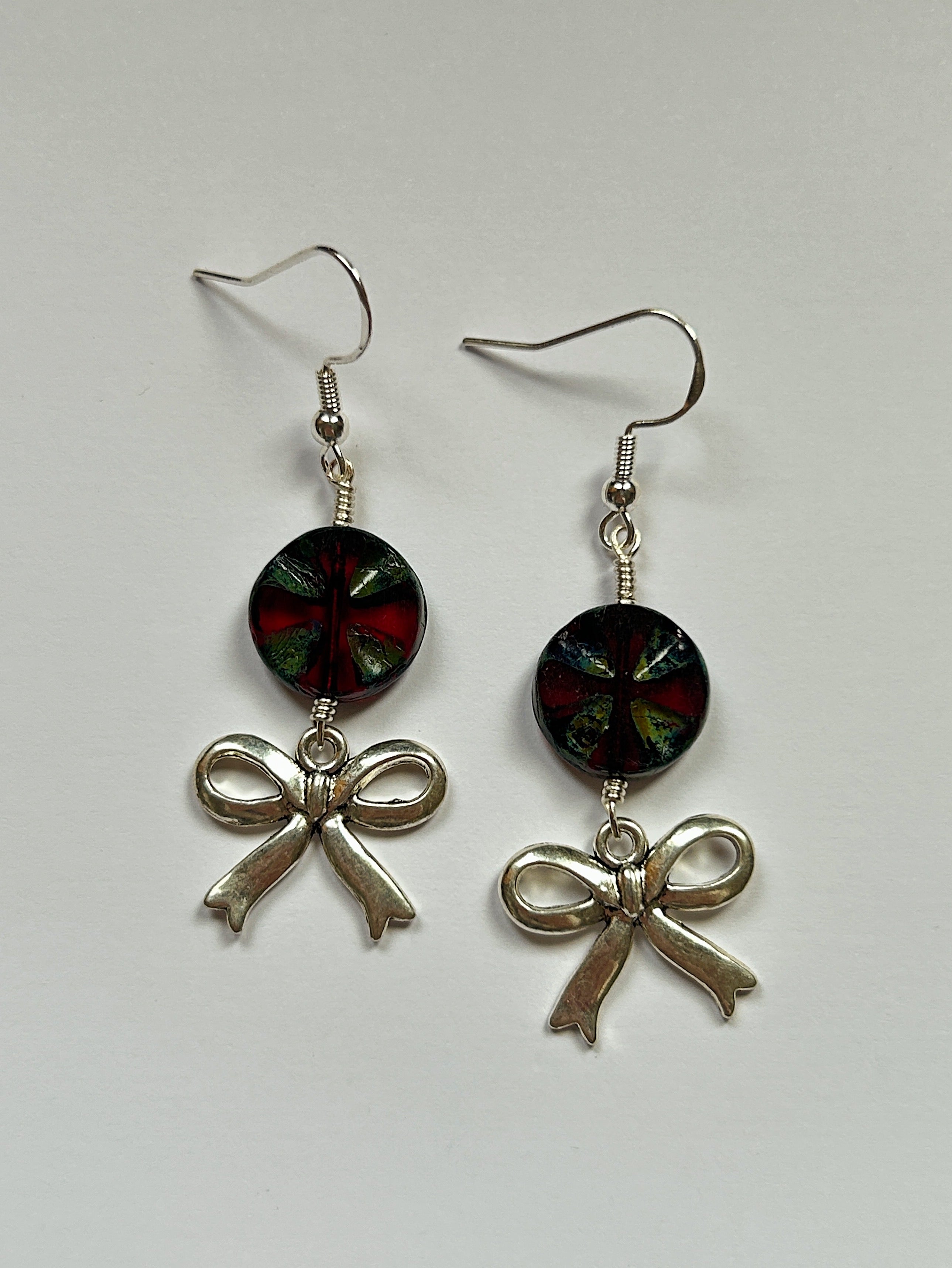 Christmas Bow Earrings